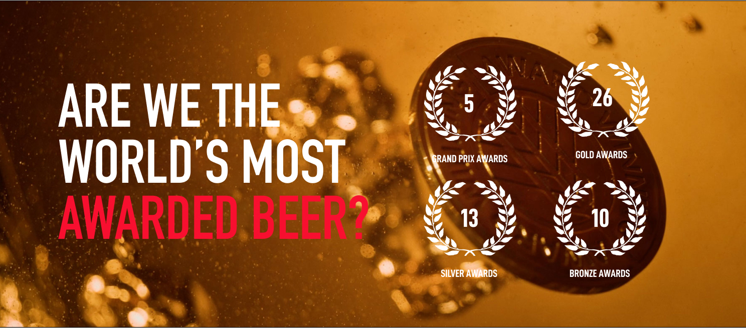 Carling Black Label Africa's most awarded beer banner
